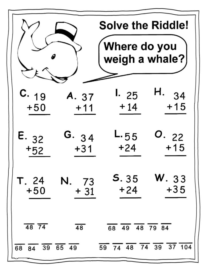 Printable Math Worksheets Free Math Aide