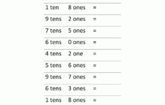 Math Place Value Worksheets 2 Digit Numbers