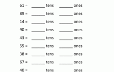 Math Place Value Worksheets 2 Digit Numbers