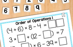 Math Tiles Order Of Operations 1 Without Exponents Math Centers