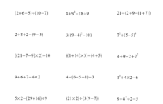 Math Worksheets Grade 5 Order Of Operations Kidsworksheetfun