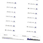 Math Worksheets Order Of Operations Order Of Operations Pemdas