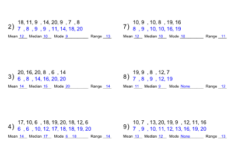 Mean Median And Mode Worksheets With Answer Key Worksheets Master