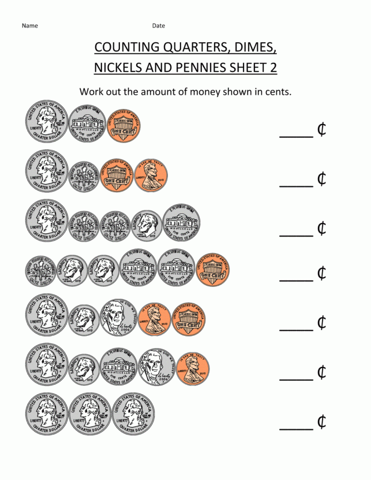 Money Worksheets Free Printable Math Aids