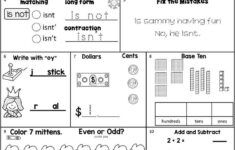 Morning Work Second Grade January PDF New Easel Activities Option