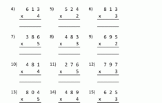 Multiplication Sheet 4th Grade