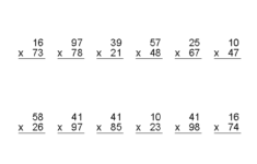 Multiplication Worksheets Dynamically Created Multiplication Worksheets
