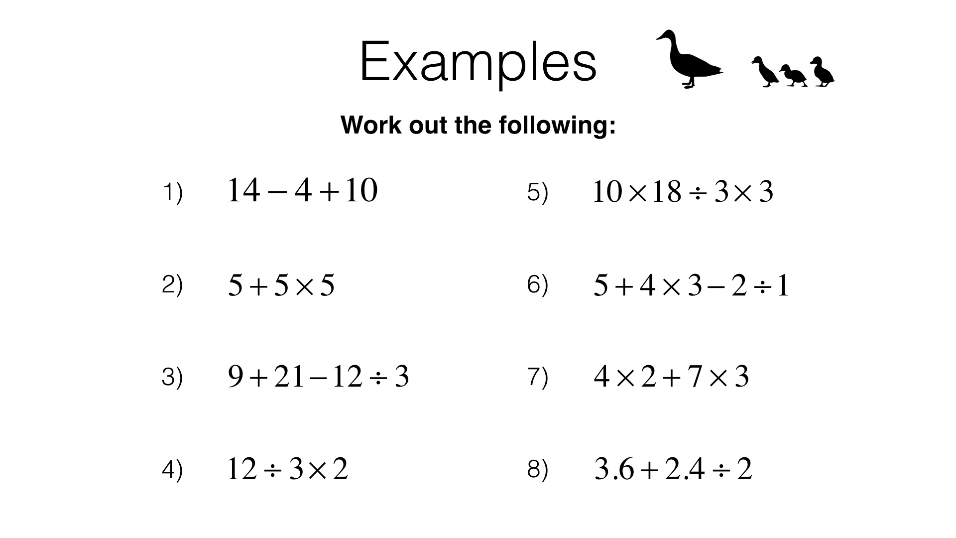 N3b Order Of Operations Including Brackets Powers Roots And 