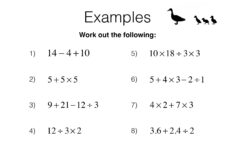 N3b Order Of Operations Including Brackets Powers Roots And
