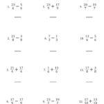 Operations With Fractions Interactive Worksheet