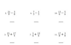 Operations With Fractions Interactive Worksheet