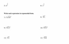 Operations With Radicals Worksheet Education 2020VW COM