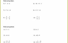 Operations With Rational Numbers Worksheet Kuta Worksheet Resume Examples