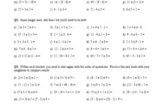 Order Of Operations 1 Order Of Operations Pemdas Worksheets 6th