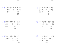 Order Of Operations Basic With Nested Parentheses