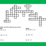 Order Of Operations Crossword Puzzle II Order Of Operations