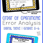 Order Of Operations Error Analysis DIGITAL Practice Math Geek Mama
