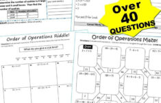 ORDER OF OPERATIONS Error Analysis Problem Solving Graphic Organizers