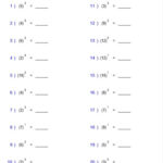 Order Of Operations Exponents Intro Worksheet