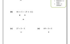 Order Of Operations Interactive Worksheet For 6 7