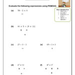 Order Of Operations Interactive Worksheet For 6 7
