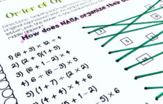 Order Of Operations Line Puzzle Activity Order Of Operations Math