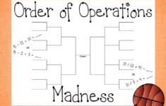 Order Of Operations Madness Order Of Operations With Basketball