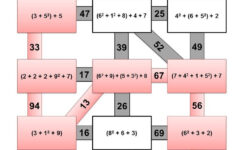 Order Of Operations Maze WITH Parentheses Brackets AND Exponents