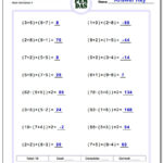 Order Of Operations Multiplication And Division Worksheets Times