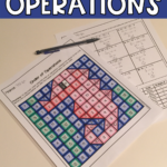 Order Of Operations OCEAN THEMED Mystery Picture FREEBIE With Images