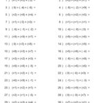 Order Of Operations PEDMAS With Integers 2 Worksheet