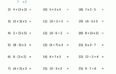 Order Of Operations Pemdas Practice Worksheets Answers Db excel