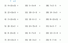Order Of Operations PEMDAS Worksheets 99Worksheets
