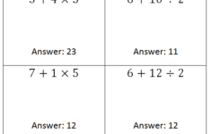 Order Of Operations Place The Grouping Symbols In The Appropriate
