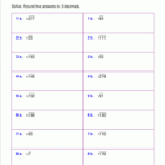 Order Of Operations With Exponents And Roots Worksheet