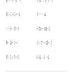 Order Of Operations With Fractions Worksheet Printable Pdf Download