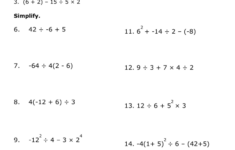 Order Of Operations With Integers And Exponents Slideshare