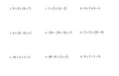 Order Of Operations With Integers Three Steps Multiplication