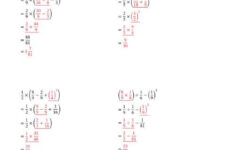 Order Of Operations With Positive Fractions Four Steps D