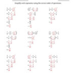 Order Of Operations With Positive Fractions Three Steps A