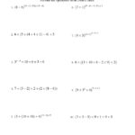 Order Of Operations Worksheet Integers Order Of Operations Six