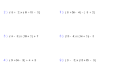 Order Of Operations Worksheets Order Of Operations Worksheets For