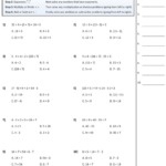 Order Of Operations Worksheets Pemdas Worksheets 8th Grade Math