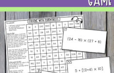 Parentheses Brackets Braces Order Of Operations Game Order Of