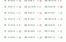 Pemdas worksheets order of operations 2ans gif 1000 1294 7th Grade