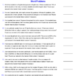 Percentage Word Problems Word Problems Addition Word Problems