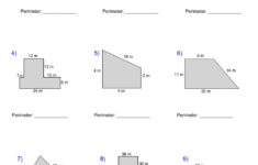 Perimeter Of Compund Shapes Worksheet