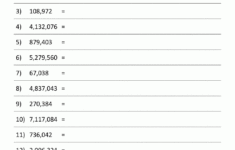 Place Value Worksheet Up To 10 Million