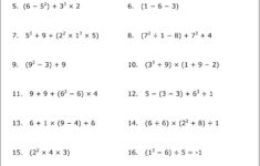 Practice The Order Of Operations With These Free Math Worksheets