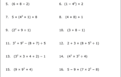 Practice The Order Of Operations With These Free Math Worksheets Free